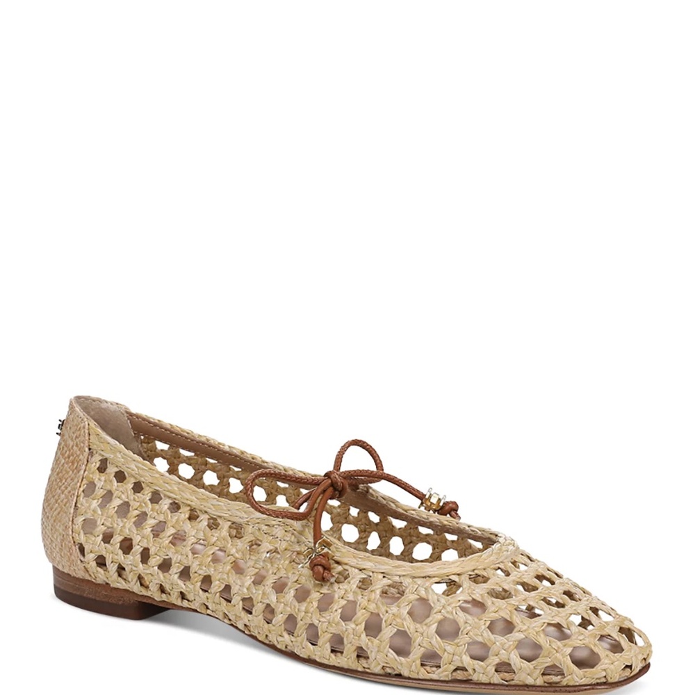 Sam Edelman Women's Marcie Ballet Flat - Bleached Beechwood/Saddle